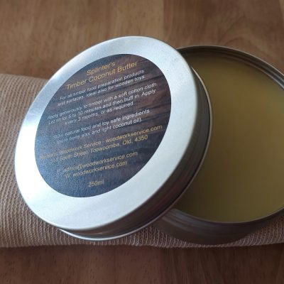 Splinters Timber Coconut Butter and Cloth